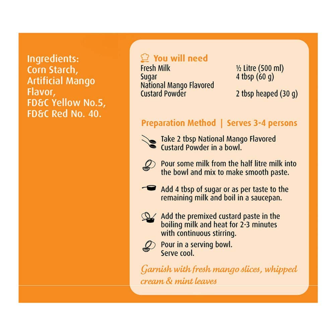 Mango Custard Powder 300g – Smooth & Sweet | Urban Grocers