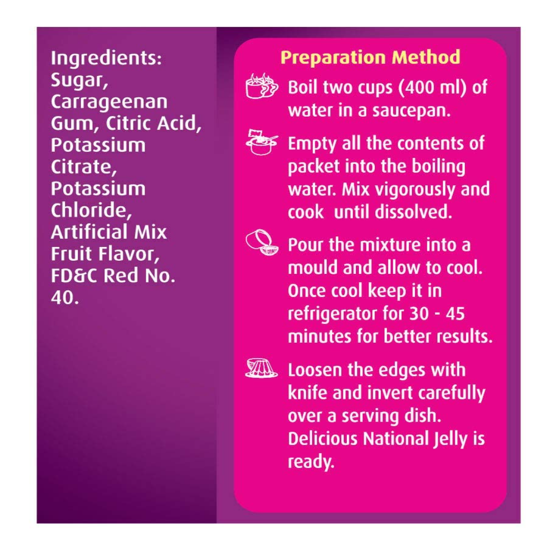 Mix Fruit Jelly Crystal 80g – National Foods | Urban Grocers