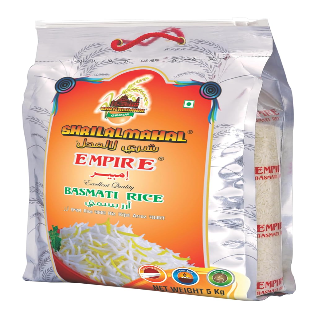 SHRILALMAHAL Empire Basmati Rice (Most Premium), 10 lbs / 160 oz