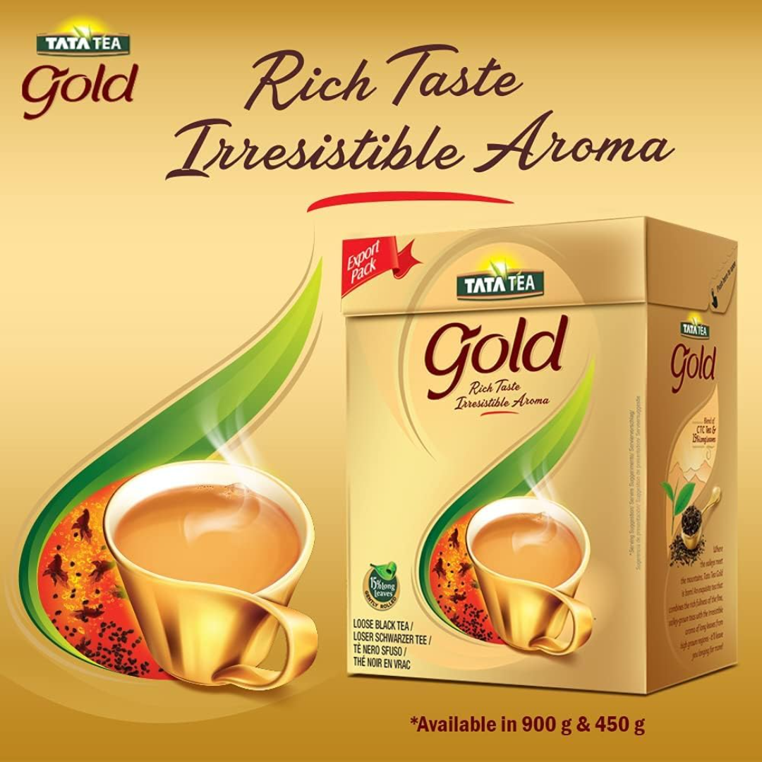 TATA Tea Gold Loose Leaf Premium Black Tea - 31.7 Ounce/ 900 Grams