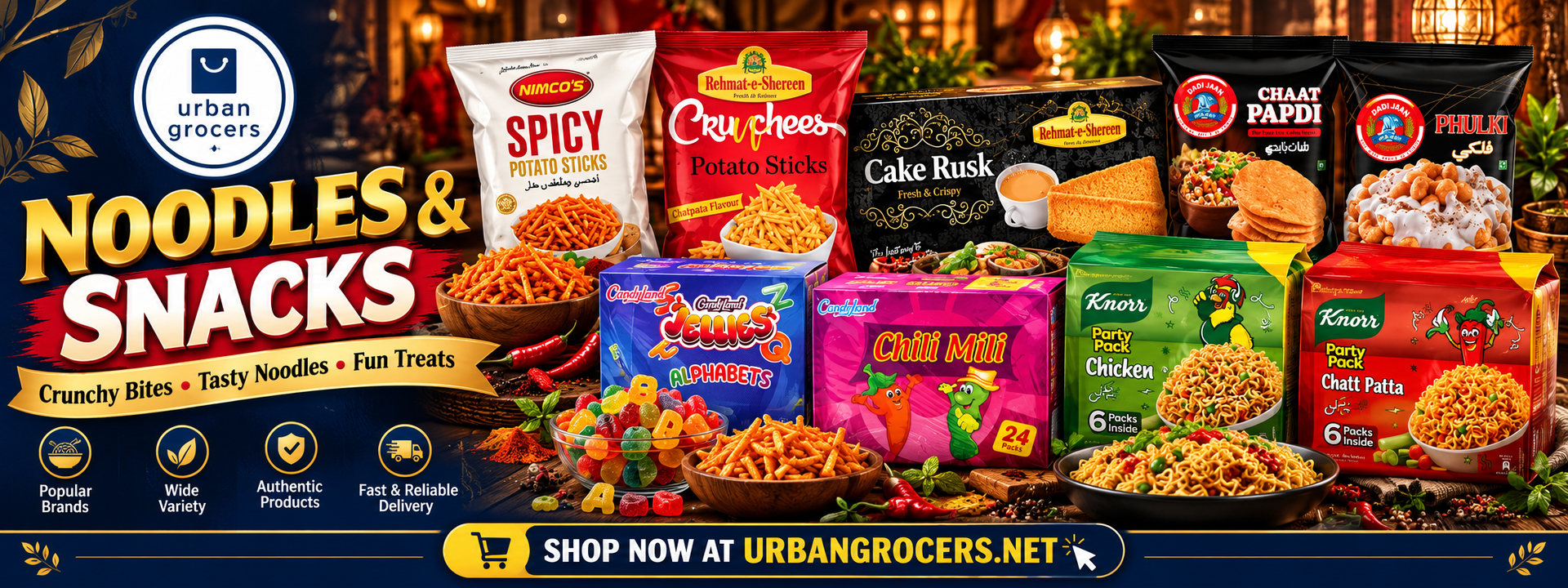 Instant Noodles & Snacks
