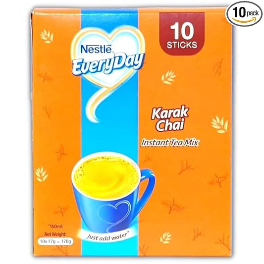 Nestlé Everyday Karak Chai – 10 Sachets | Instant Creamy Spiced Milk Tea