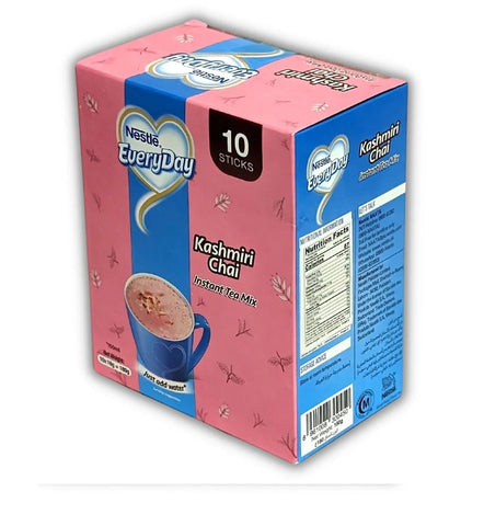 Nestle Everyday Kashmiri Chai – 10 Sachets 180gm Box | Instant Pink Tea Mix