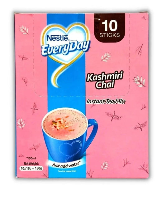 Nestle Everyday Kashmiri Chai – 10 Sachets 180gm Box | Instant Pink Tea Mix