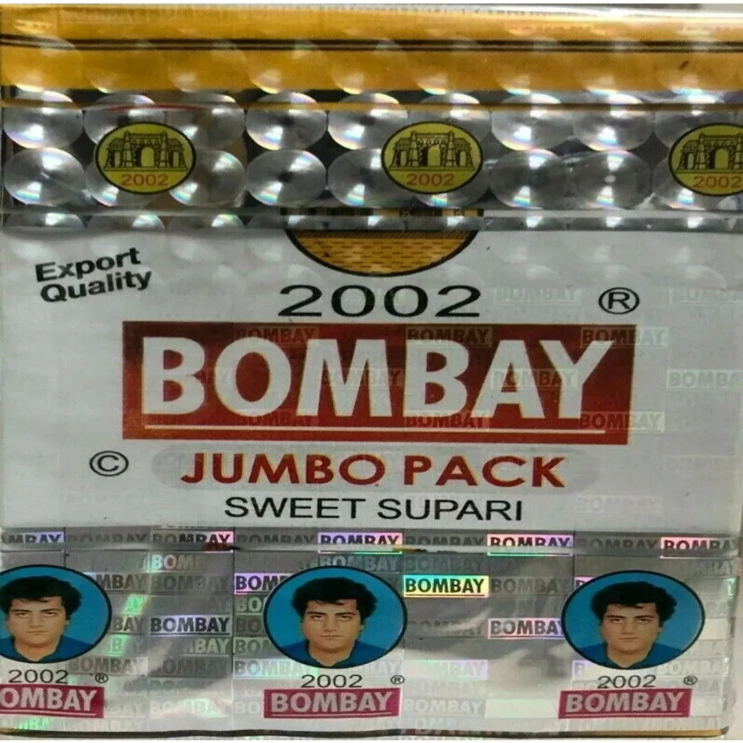 2 Packets Bombay Supari Betel Nut (2x48 per pack- 96 Pouches) New Strong Flavor