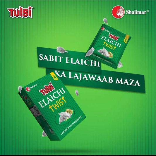 Elaichi Twist Tulsi Mouth Freshener - (4 Boxes Offer)