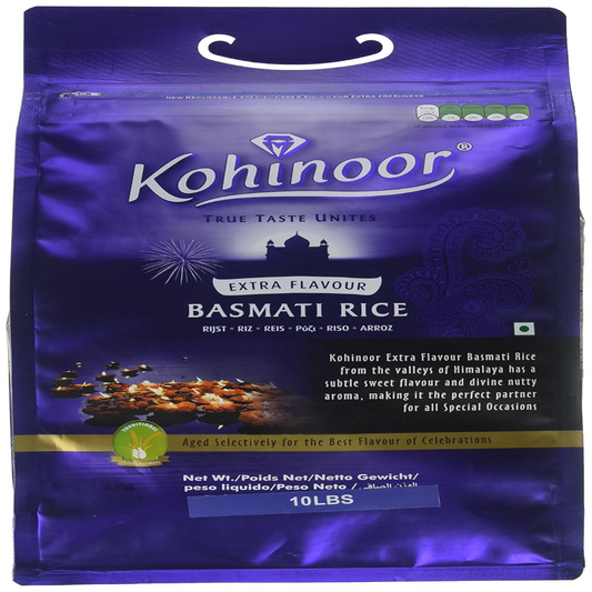 Kohinoor Extra Flavor Basmati Rice 10lbs