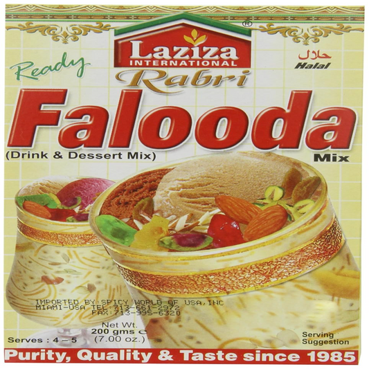 Laziza Falooda Mix Rabri, 200-Gram Boxes (Pack of 6)