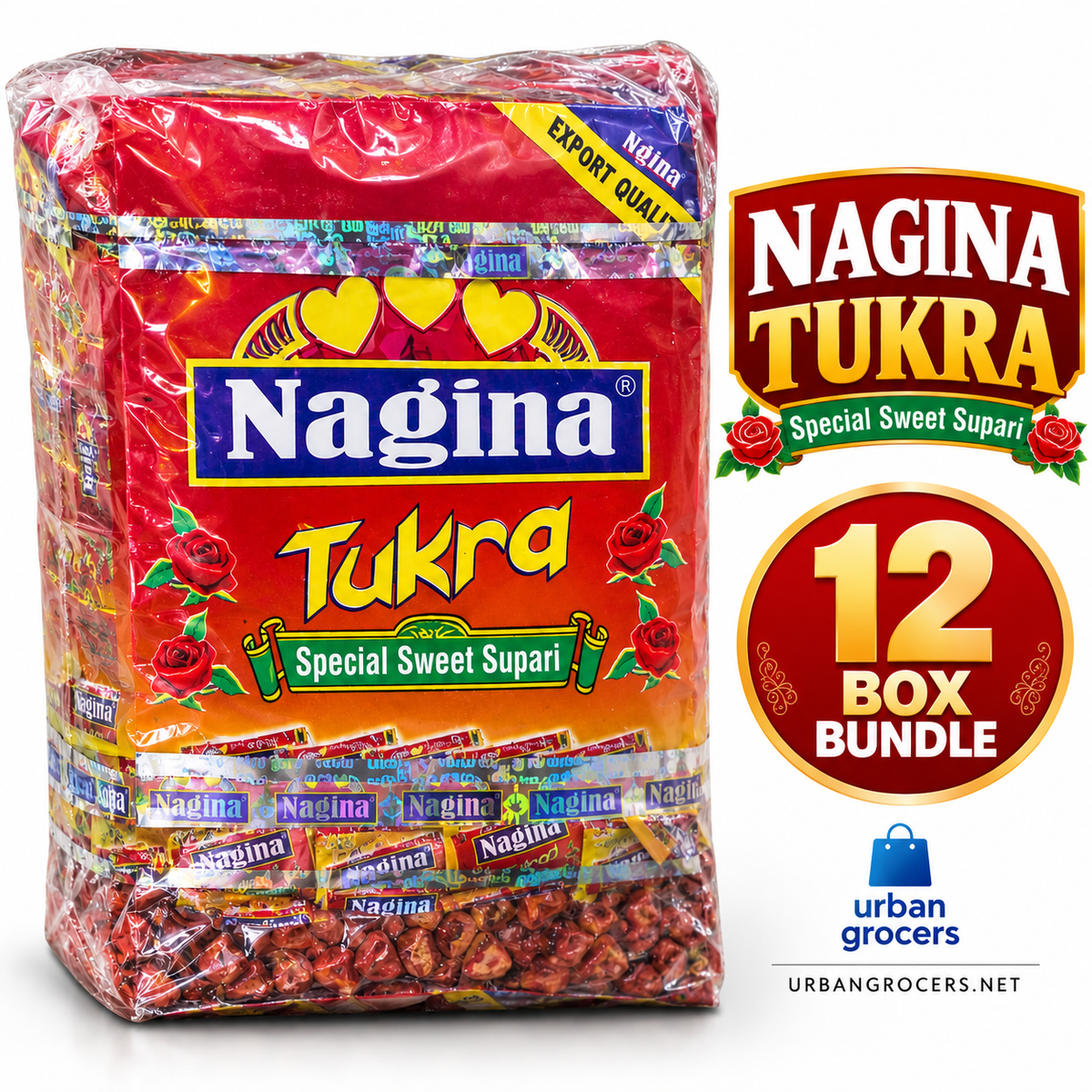 Nagina Tukra Special Sweet Supari 12-box bundle