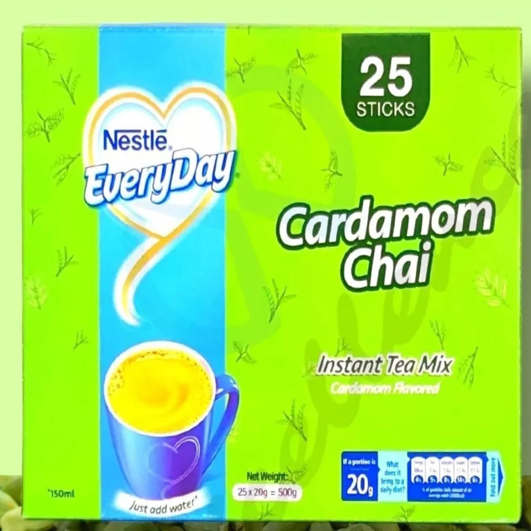 Cardamom-ilaichi Chai Instant Tea Mix (25 sachet-Add HOT Water)