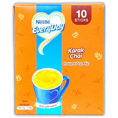 Nestle Everyday Instant Tea Mix Karak Chai Just Add Hot Water, 10 Sachet