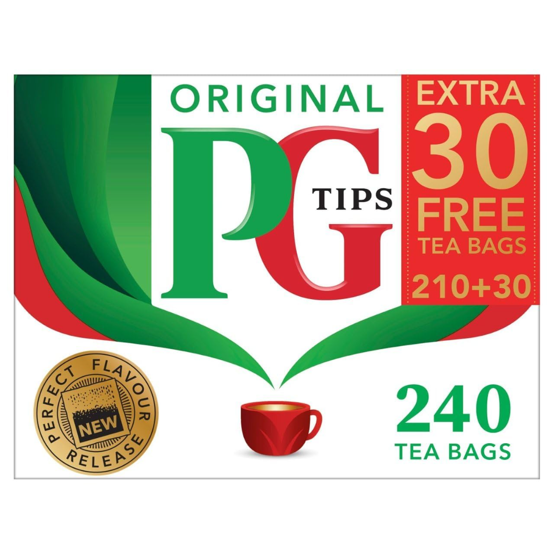 PG Tips Non-Pyramid Tea Bags - 240 Tea Bags