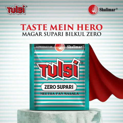 Tulsi Zero Supari Meetha Pan Masala Mouth Freshener (6 Box - 48 pcs) Free Ship