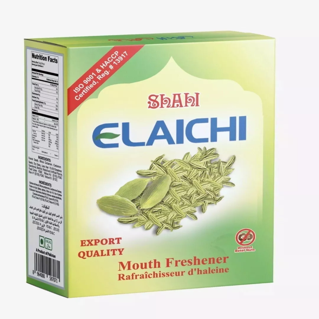 6 Boxes Shahi Elaichi Supari Mouth Freshener (144 Poches) USA Fast Shipping