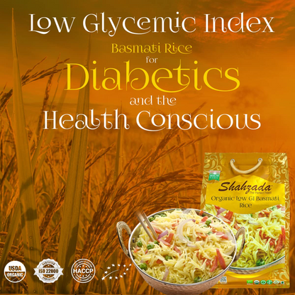 Shahzada Diabetic Friendly, Specially Processed Basmati Rice 10 lbs10 Pound Packing – 160 Oz