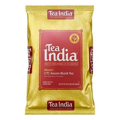 Tea India CTC Assam Loose Leaf Premium Black Tea Family Pack (32oz - 2lb)