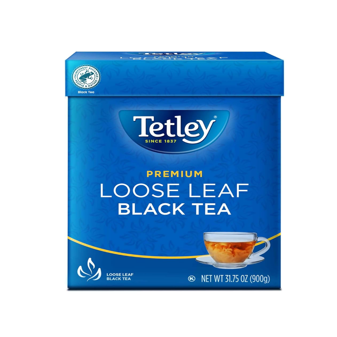 Tetley Loose Leaf Premium Black Tea 900g (Pack of 4)