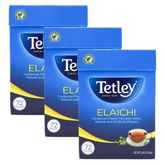 Tetley Tea, Elaichi (Cardamom), 72-Count Tea Bags (Pack of 3)