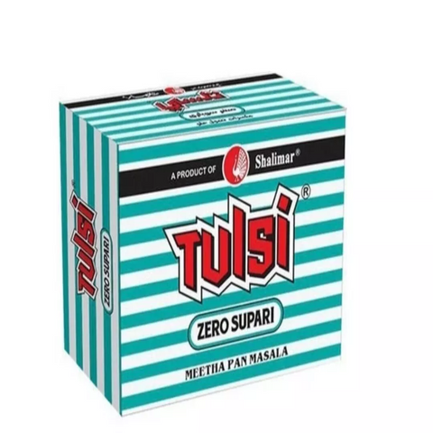 Tulsi Zero Supari Meetha Pan Masala Mouth Freshener (6 Box - 48 pcs) Free Ship