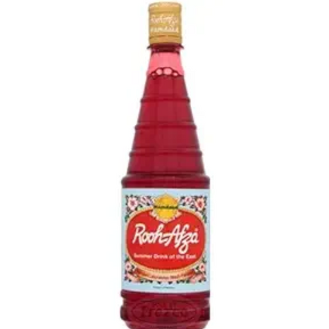 Rooh Afza - Beverage Base Sharbat Syrup (1 Pack Deal x 800 ML) Drink of the east, the taste of happiness by hamdard.