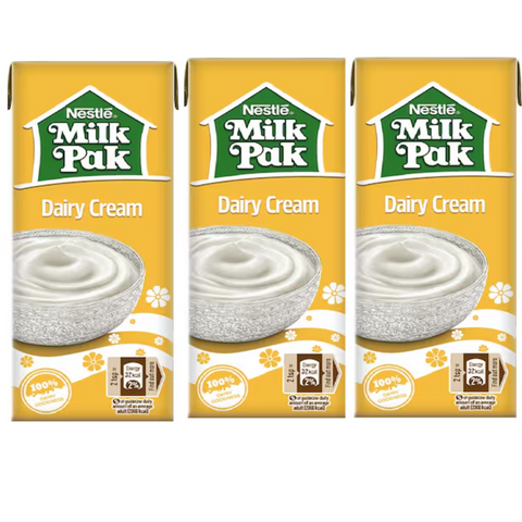 Nestle Milk Pak Dairy Cream 200ml (Pack Of 3)