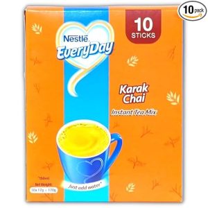 Nestle Everyday Karak Chai Instant Tea Mix, 10 Sachets Box (17g Each), Rich & Creamy Milk Tea