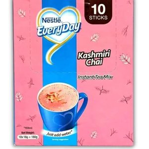 Nestlé Everyday Instant Pink Tea Mix (Kashmiri Chai) – Authentic Pink Chai, 10 Stick Sachets