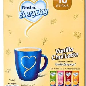 Nestle Everyday Instant tea Vanilla Chai Latte 10x20g Servings (200g Box)