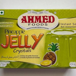 Ahmed Foods Pineapple Jelly Crystals, Instant Set Jello 70g (12 Packs) - Certified Halal